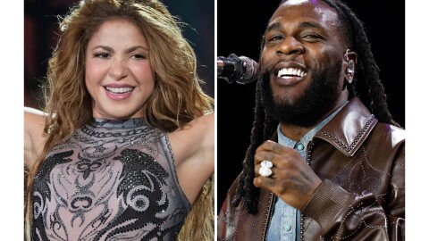 Shakira and Burna Boy collaborated on "Dai Dai." It's the Colombian star's fourth song associated with a World Cup, 16 years after she made a splash with "Waka Waka (This Time for Africa)."
