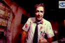 A scene from the Haunted Hotel's video for the Great Room Escape's The Lab, where a zombie outbreak has occurred.