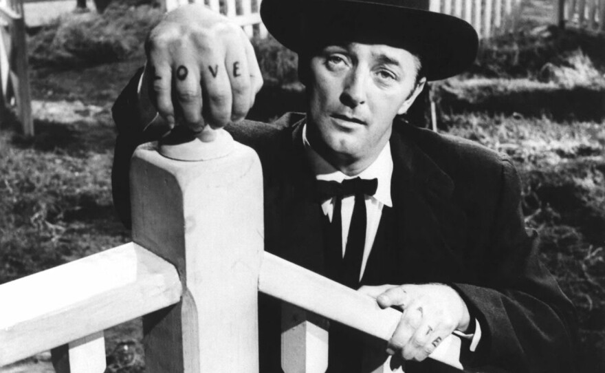 Robert Mitchum is so good at being bad in "The Night of the Hunter."