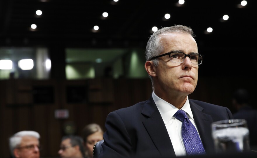 The Justice Department will not charge former FBI Deputy Director Andrew McCabe.