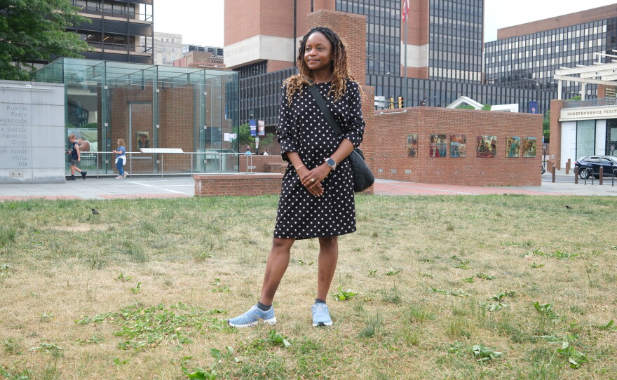 Attorney and tour guide Raina Yancey wants the federal government to fully restore a slavery exhibit taken down months ago at the President's House in Philadelphia.