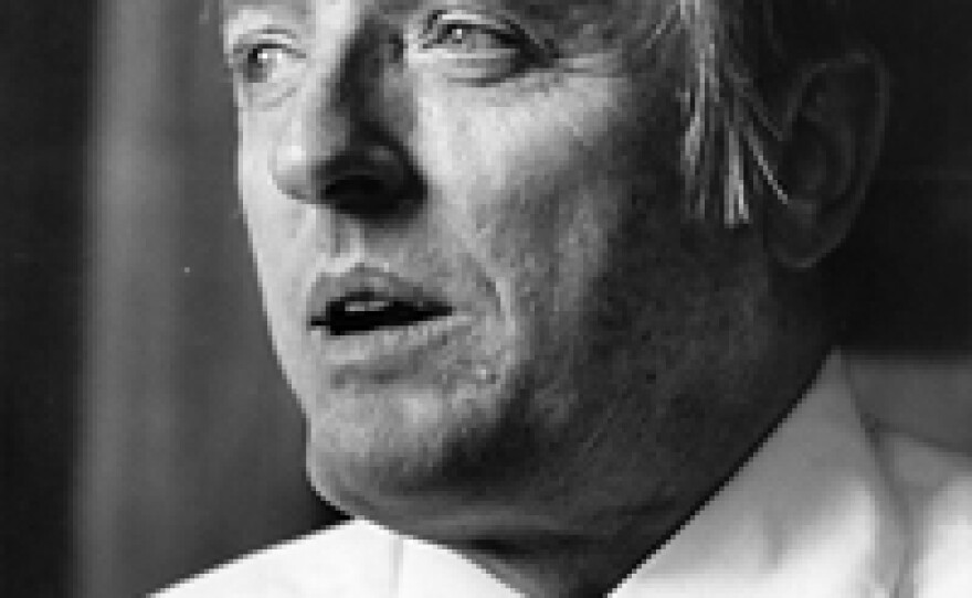 William F. Buckley Jr., seen in March 1976. Initially a journalist, he founded the conservative journal <em>National Review</em> in 1955 to air his political views. In 1973, Buckley was a delegate to the U.N. General Assembly.