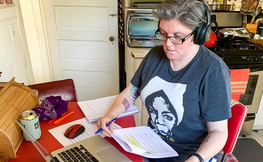 San Francisco librarian Lisa Fagundes was redeployed during the pandemic to work as a contact tracer.