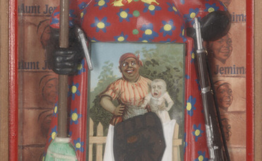Betye Saar's 1972 piece The Liberation of Aunt Jemima, in the collection of the Berkeley Art Museum and Pacific Film Archive.