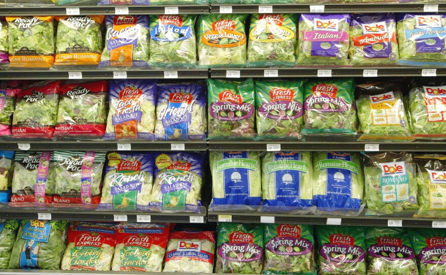 Fresh Express announced a recall of a "limited distribution" of its prepackaged Organic Marketside Spring Mix, after two people from Florida found an unwelcome organism in one container.