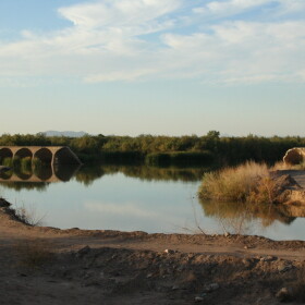 The Colorado River at Parker Basin in Arizona.
