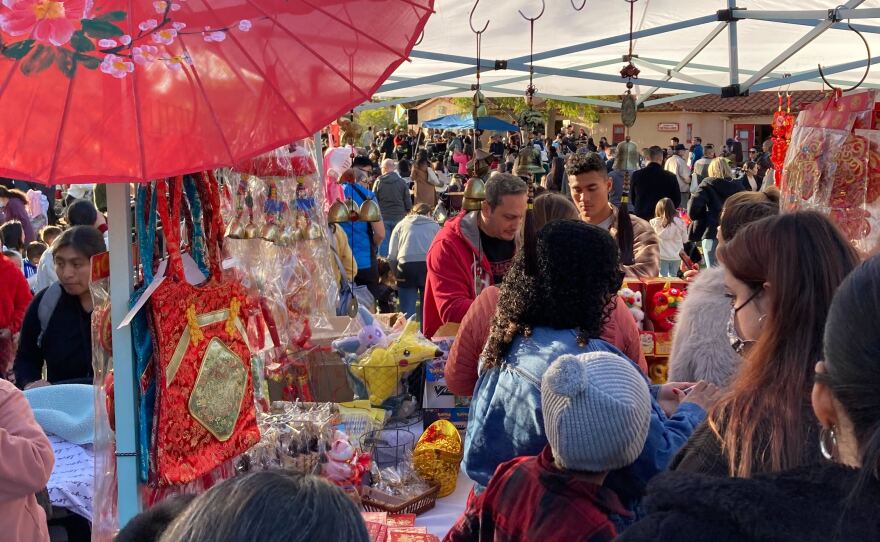 Lunar New Year crowd