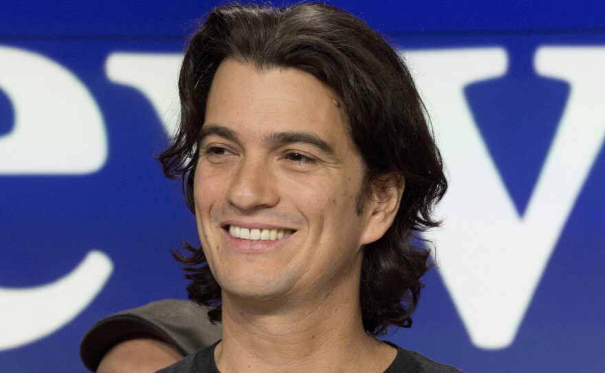 Adam Neumann, the workspace sharing company WeWork's co-founder, is quitting as CEO amid problems with the firm's initial public offering.