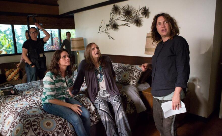 Writer Jill Soloway (right) says she feels more creative when she's dressed "more masculine" — meaning jeans and a T-shirt.