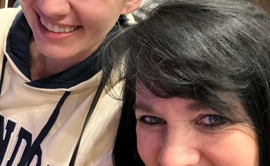 Makayla Steiner (left) with her mom, Camille Callister.