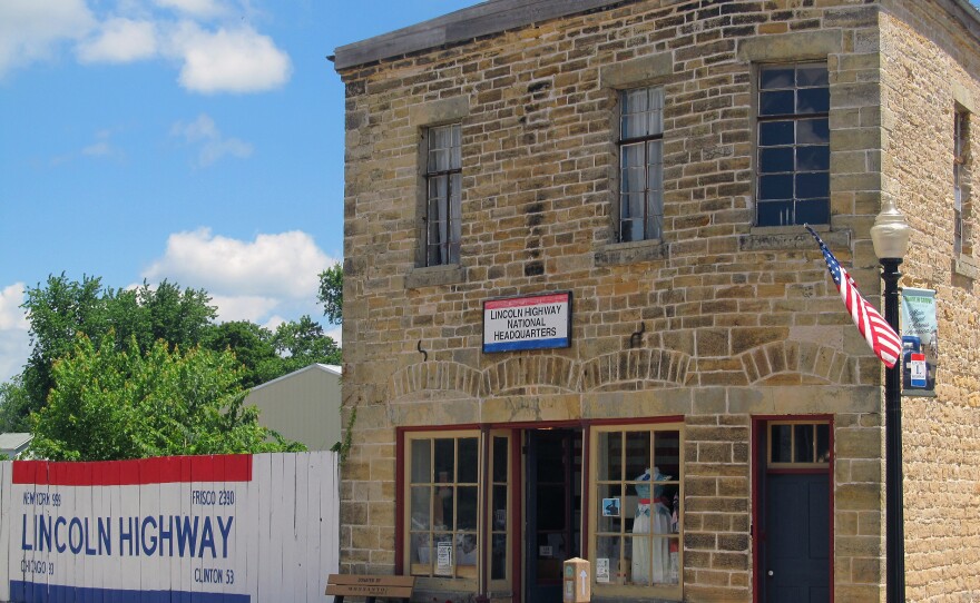 The small headquarters of the National Lincoln Highway in Franklin Grove, Ill., is one of the stops along the journey.