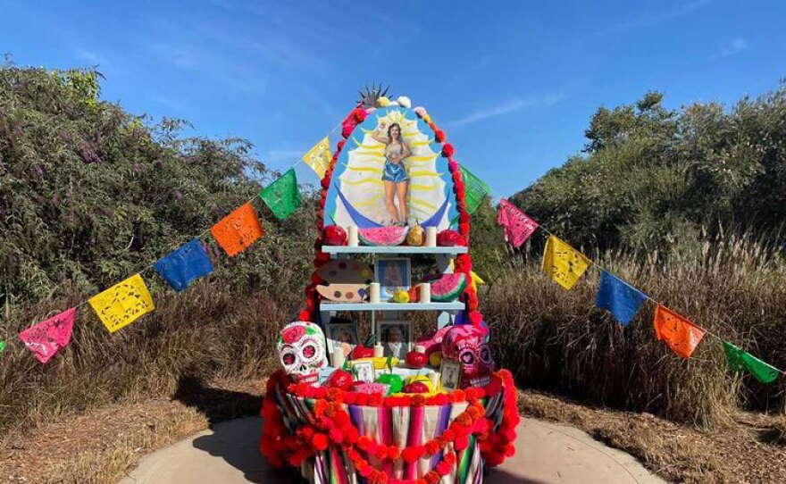 Katie Ruiz's ofrenda at the San Diego Botanic Garden