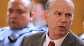 Scott Roeder sits in a Sedgwick County District courtroom in Wichita, Kan., on Thursday, at his sentencing hearing. Roeder was convicted of murdering Dr. George Tiller, an abortion provider.