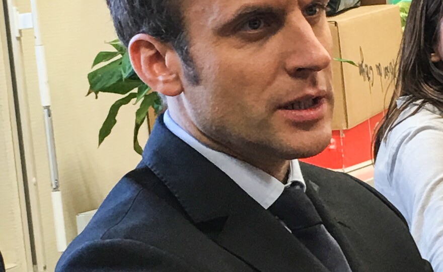 Presidential candidate Emmanuel Macron, a former investment banker who served briefly as President Francois Hollande's economy minister, has never been elected to political office.