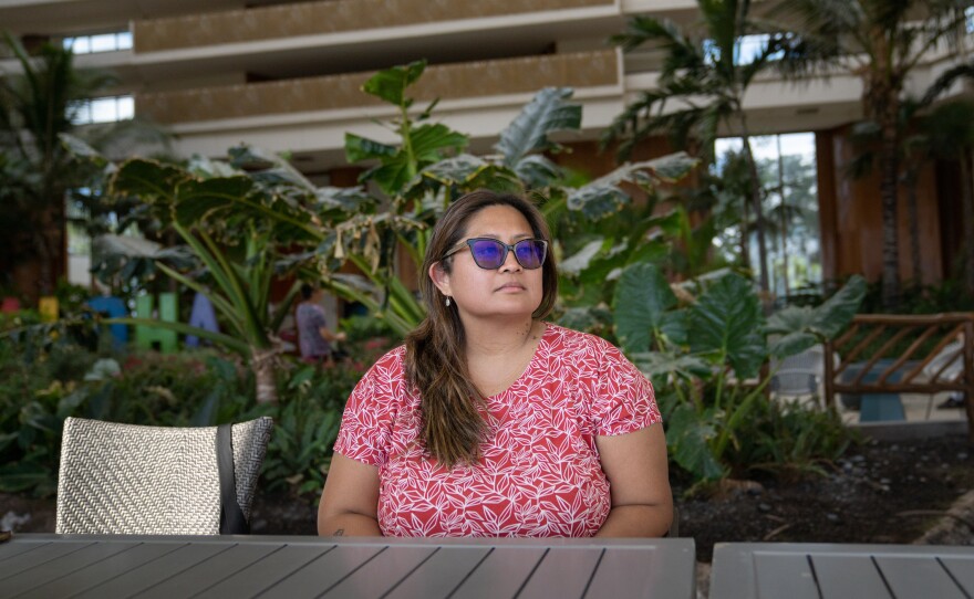Debbie Arellano, Andres' daughter, is sheltering at a hotel with her husband and 18 month old baby.