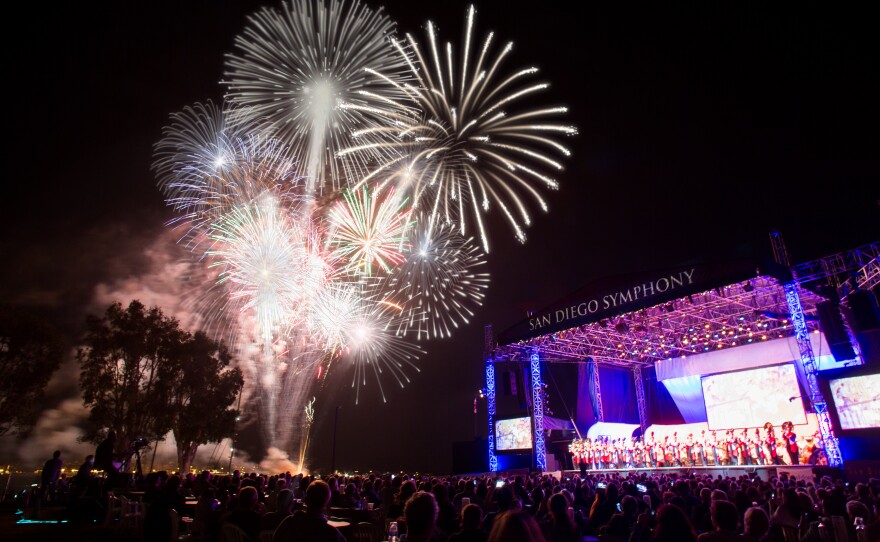 A 2017 photo from San Diego Symphony's Bayside Summer Nights.