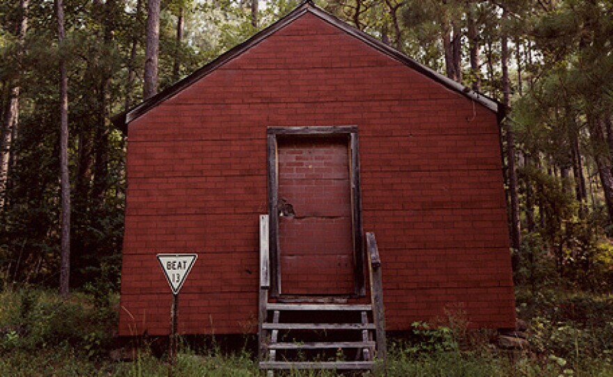 William Christenberry, Red Building in Forest, Hale County, Alabama, 1996.