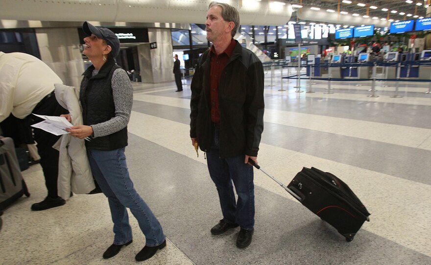 Lorraine Heidke-McCartin and her husband Phil McCartin, flew to Virginia every three weeks for drug treatment for her cancer.