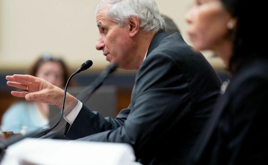 FDIC Chairman Martin Gruenberg testifies about bank failures before the House Financial Services Committee on Capitol Hill in Washington, D.C., on March 29, 2023. Separately, the FDIC on Monday issued recommendations on how to revamp the country's deposit insurance sytem.