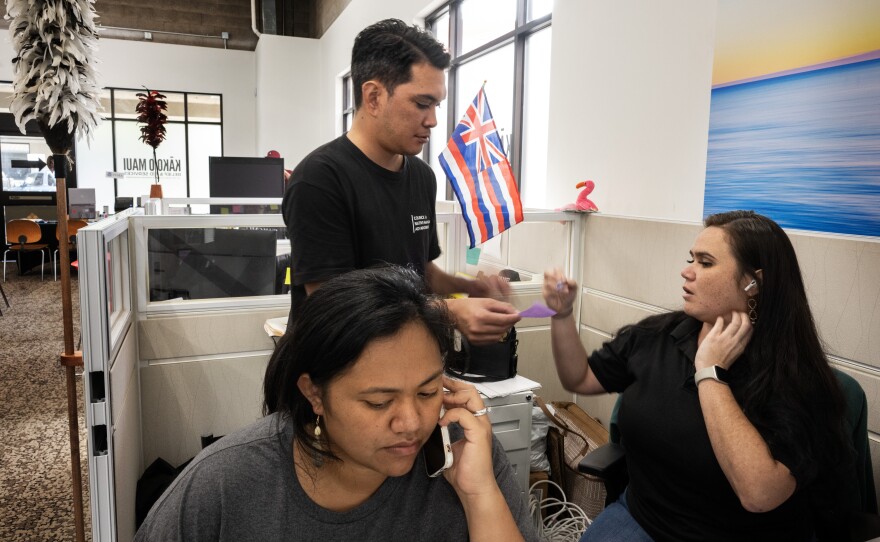 The Council for Native Hawaiian Advancement (CNHA) is trying to help fire victims navigate the complicated recovery process, including job placement. Some members of the staff were also displaced in the fires.