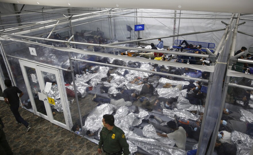 The administration has struggled to house young migrants at Customs and Border Protection facilities like this one in Donna, Texas.