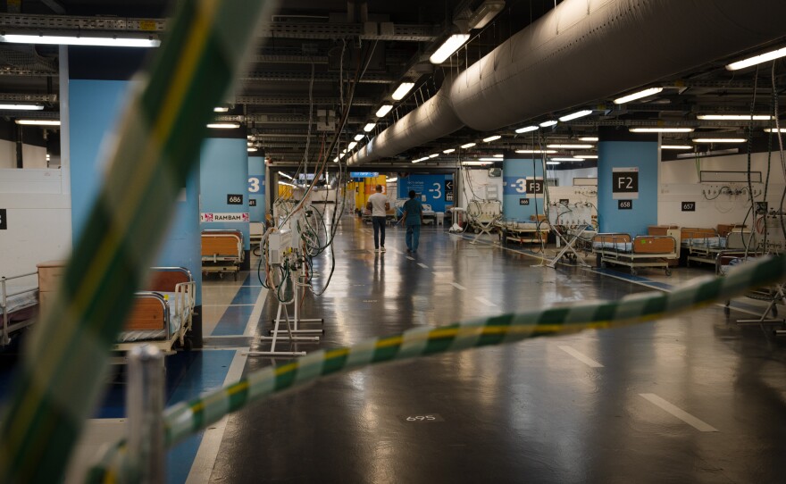 Israel's largest trauma hospital, in Haifa, has converted a three-floor underground parking garage into a hospital.