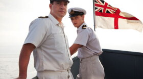 Matthew MacFadyen as Logan Mountstuart and Sam Heughan as Lieutenant McStay in part two of "Any Human Heart." 