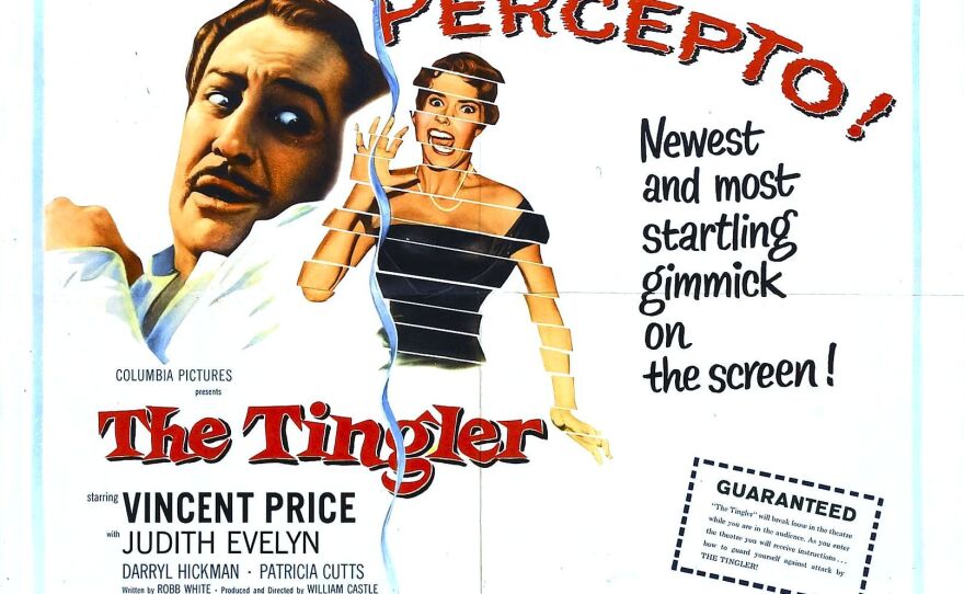 One of the posters for "The Tingler" promoting "Percepto."