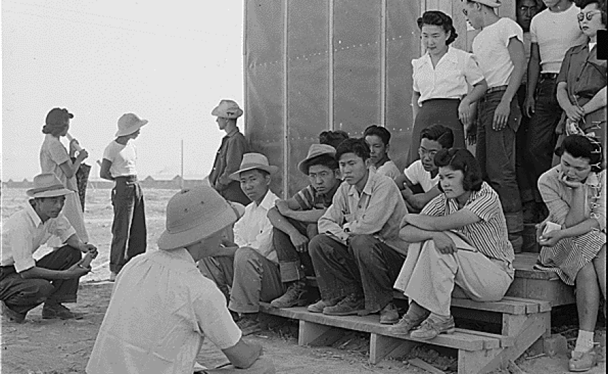 More than 100,000 people of Japanese heritage from the West Coast were sent to war relocation camps during World War II.