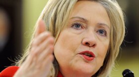 Secretary of State Hillary Clinton, shown on Capitol Hill on Thursday, is heading to Egypt and Tunisia as the U.S. tries to stay on top of what's happening in the Arab world.