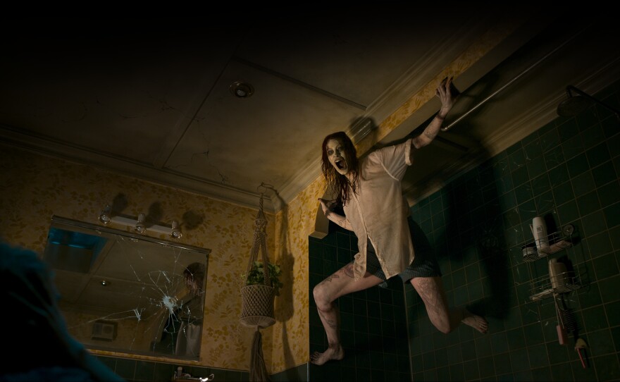 Alyssa Sutherland as "deadite" Ellie in "Evil Dead Rise."