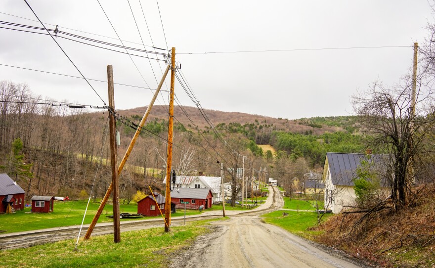 Looking east from Walker Hill Road in East Barnard, Vt.