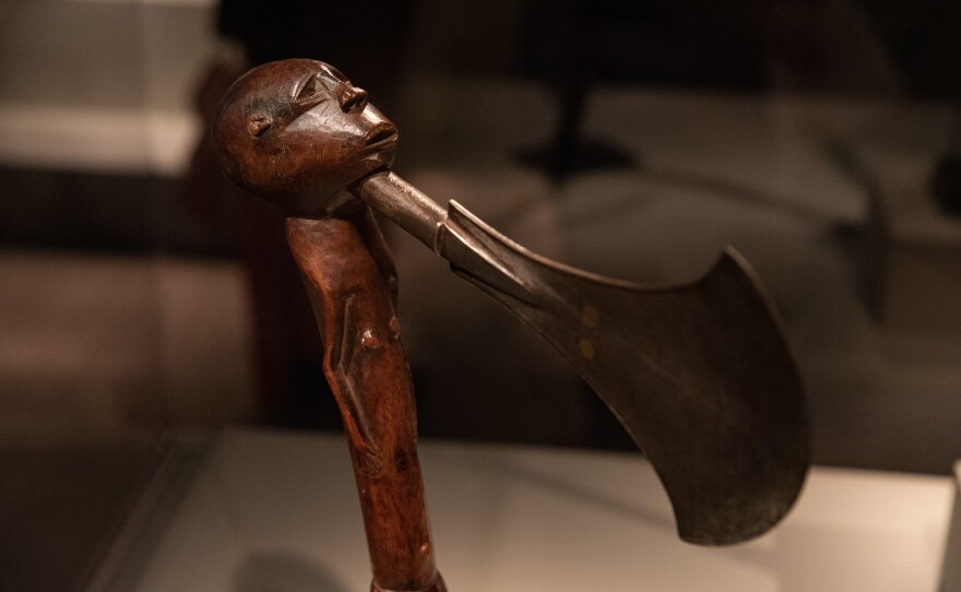 This so-called "power figure" from a Songye artist in what is now the Democratic Republic of the Congo was believed to have supernatural abilities. It's from the mid-to-late 19th century.