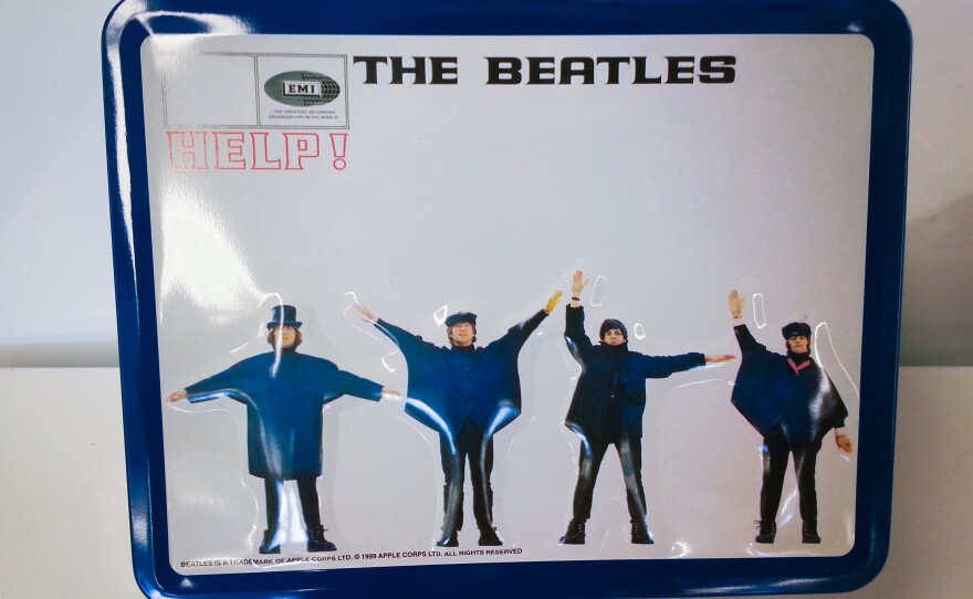 While an original Beatles lunchbox will cost you hundreds of dollars, fans can pick up a version made in the '90s or later in the $10-$25 range. Here's one based on the 1965 album Help! It's being sold on eBay as part of a set of 13 lunchboxes, each based on a different Beatles album cover.