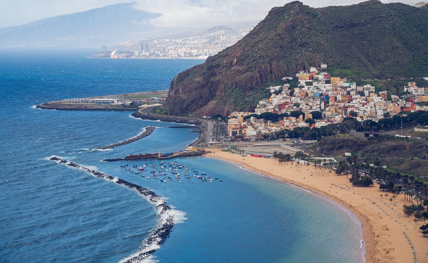 Playa de Las Teresitas in Tenerife Spain