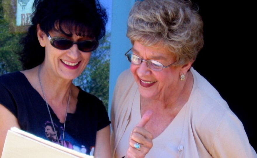 Janis Martin (right) with Rosie Flores.