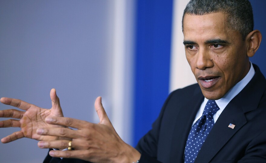 President Obama speaks to the media March 1 after meeting with congressional leaders at the White House. President Obama said that no agreement was reached with Republicans to avoid the sequester, which l triggered automatic domestic and defense cuts. Obama hopes to reverse those cuts in the budget he's preparing for Fiscal 2016.