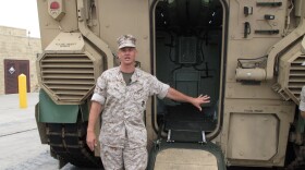 Expeditionary Fighting Vehicles program manager Col. Keith Moore shows off the new amphibious vehicles at Camp Pendleton on June 29, 2010. 