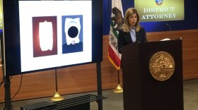 San Diego County District Attorney Summer Stephan explain the timeline of events while Earl McNeil was in police custody during a press conference, Friday, September 21, 2018. 