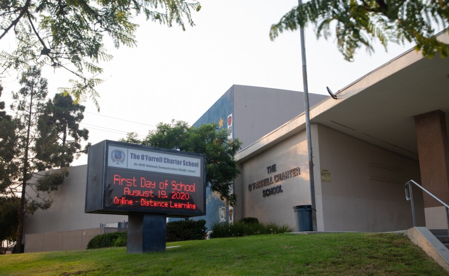 The O'Farrell Charter School in Encanto is shown on Aug. 20, 2020.