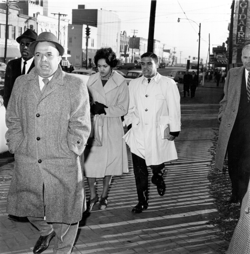 Hamilton Earl "Hamp" Holmes and I take our first steps toward becoming students at the University of Georgia. At that moment, making history was less on our minds than making it to the registrar's office to sign up for classes.