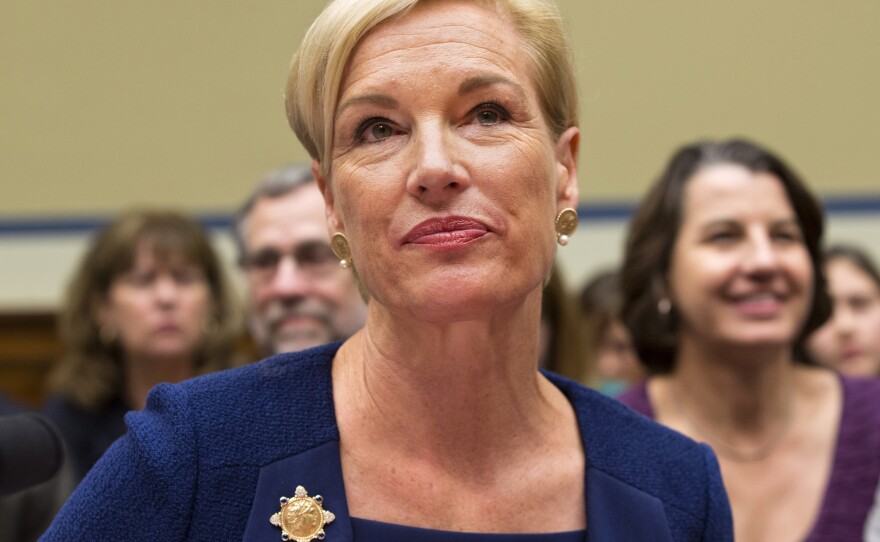 Planned Parenthood Federation of America President Cecile Richards listens while testifying on Capitol Hill in Washington in September.