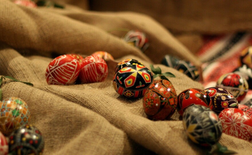 <em>Pysanky</em> at the Ukrainian Institute of America in New York City.