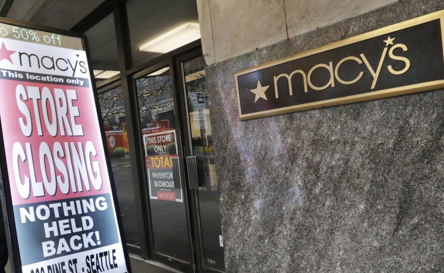 Macy's is cutting 2,000 jobs and closing about 125 stores, such as this one in Seattle, the company announced Tuesday.