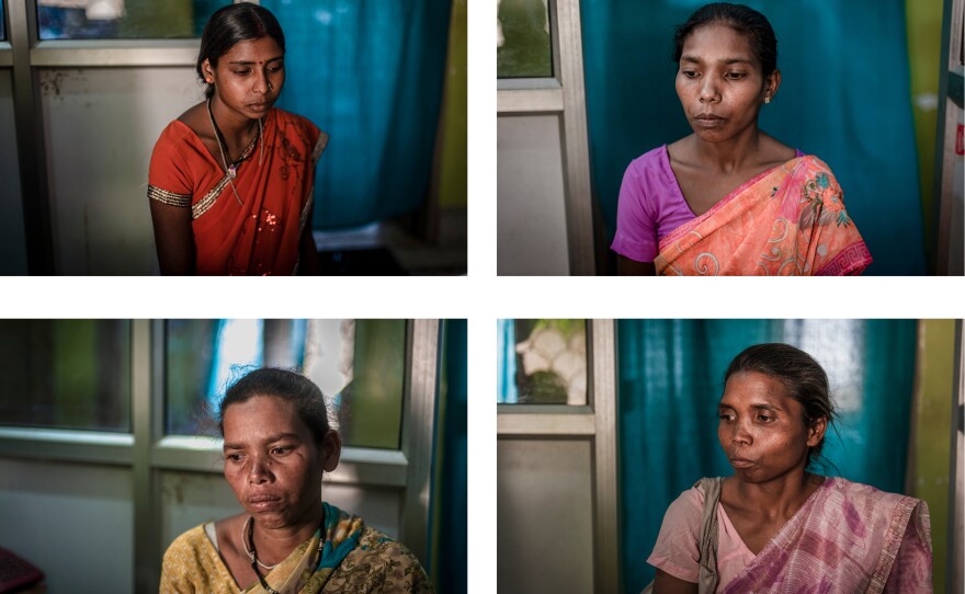 Clockwise from top left: Neetu Devi, 20, Palo Khoya, 26, Maiyam Purti, 30, Seteng Horo, 35.