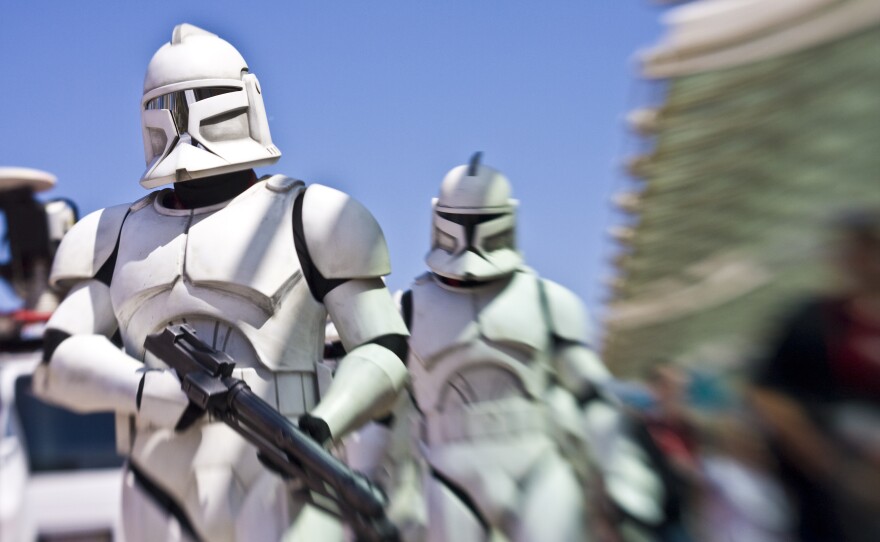 There's a Star Wars day at Comic-Con, which involves Stormtroopers marching through the convention center.