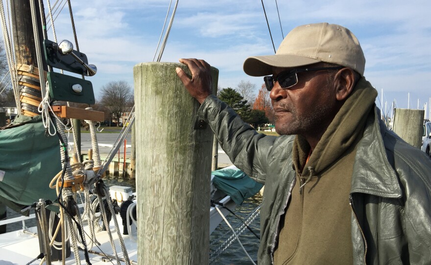 Capt. Kermit Travers is one of the last African-American skipjack captains. The nearly 60 years he has spent on the water have been without a life jacket — even though he can't swim.
