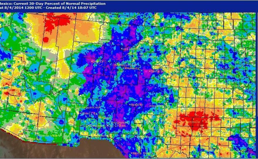 After years of drought, New Mexico is now experiencing an unusually high amount of rainfall.
