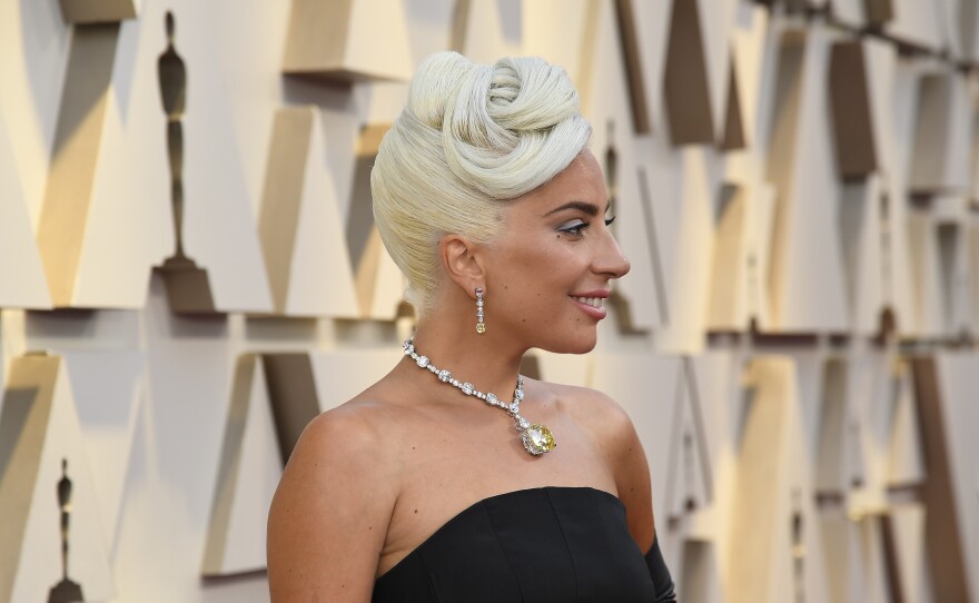 Lady Gaga, pictured 2019 Academy Awards. Los Angeles police announced on Thursday that they arrested five suspects in connection with the shooting of her dog walker and theft of her two French bulldogs in February.