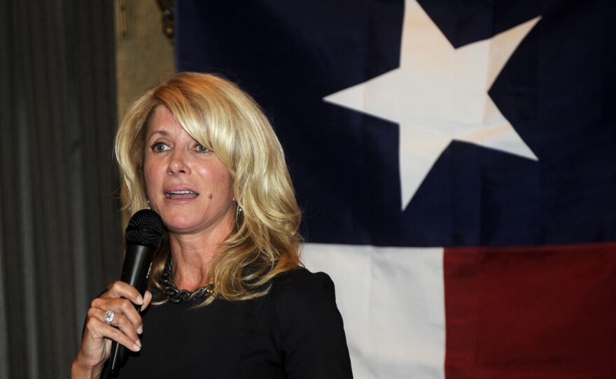 Texas state Sen. Wendy Davis speaks at a fundraiser on July 25 in Washington, D.C.